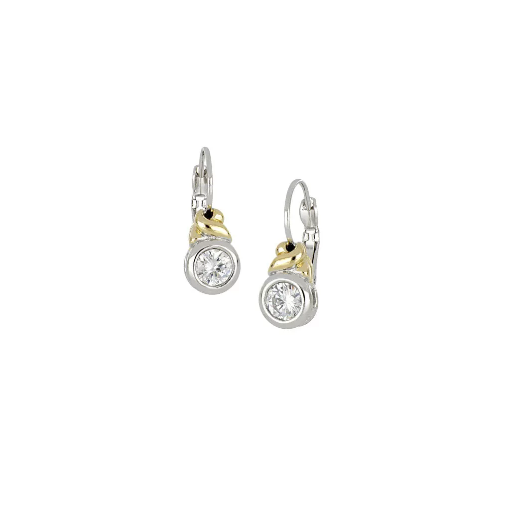 John Medeiros Antiqua CZ French Wire Earrings - F3232-AF00