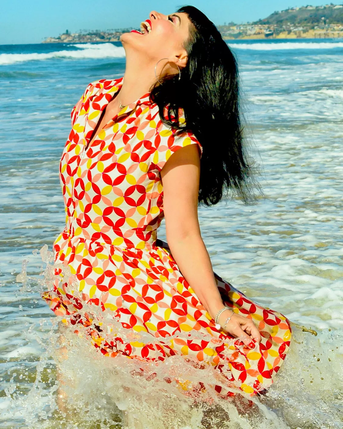 Joni Dress in California Dreamin' Print