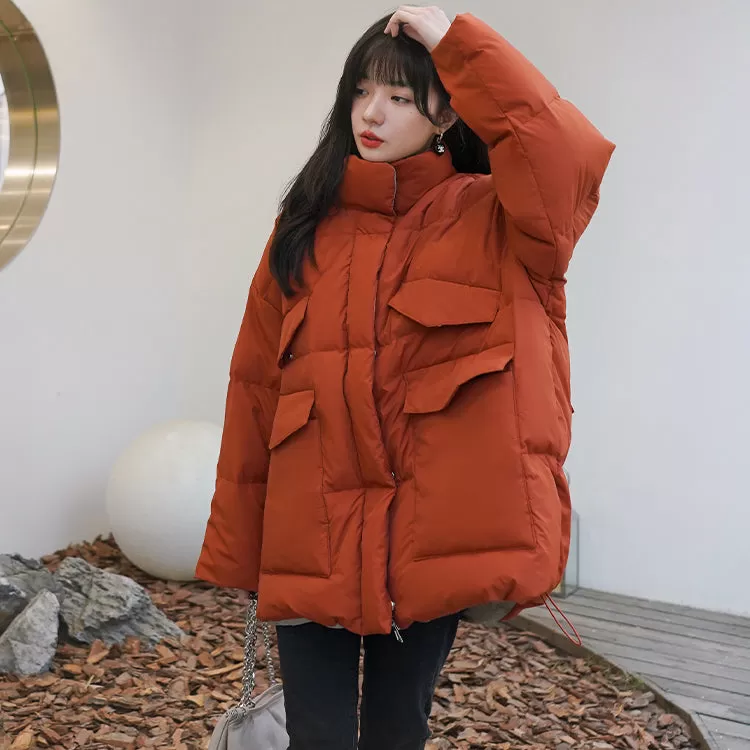 Joyce Stand Collar Quilted Puffer Jacket