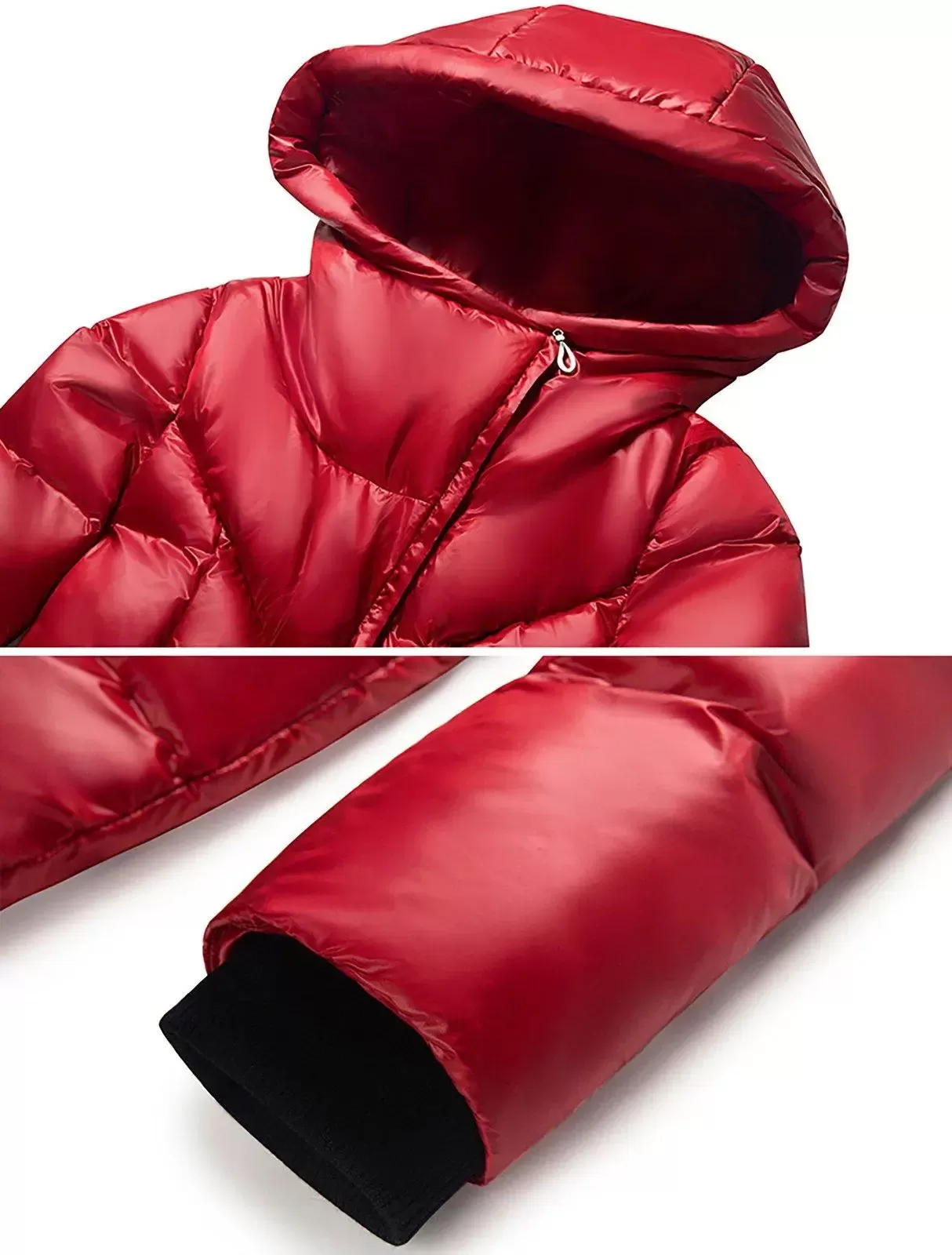 June Hooded Quilted Puffer Belted Maxi Coat