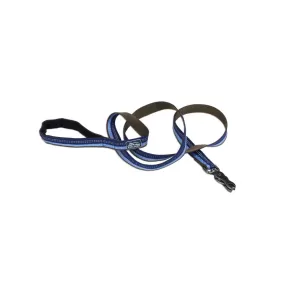 K9 Explorer Reflective Dog Leash with Scissor Snap, Blue 1 x 6'