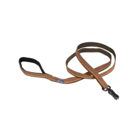 K9 Explorer Reflective Dog Leash with Scissor Snap, Brown 1 x 6'