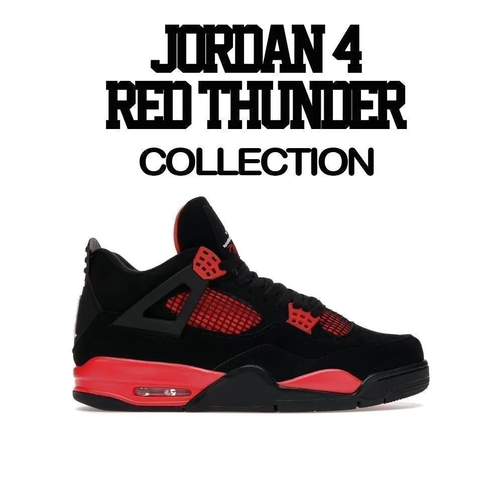 Kids Red Thunder 4 Shirt - Lover - Black