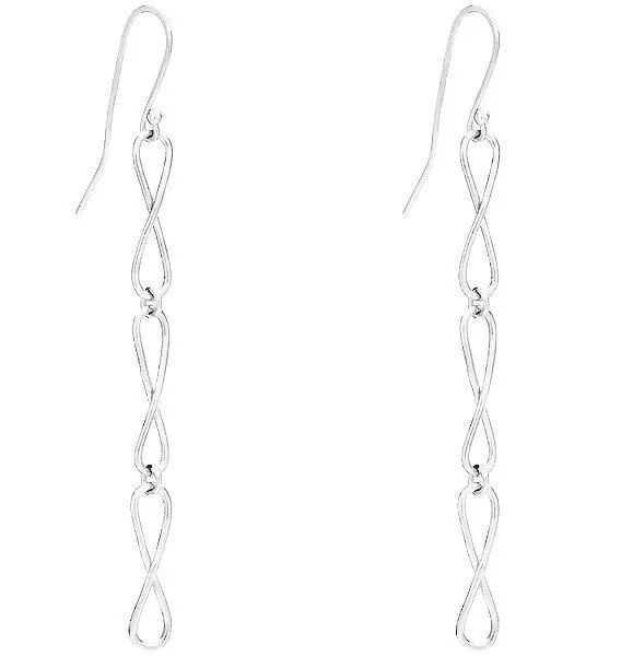 Large Infinity Dangle Earrings