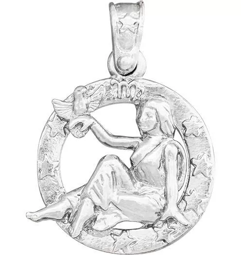 Large Virgo Zodiac Charm