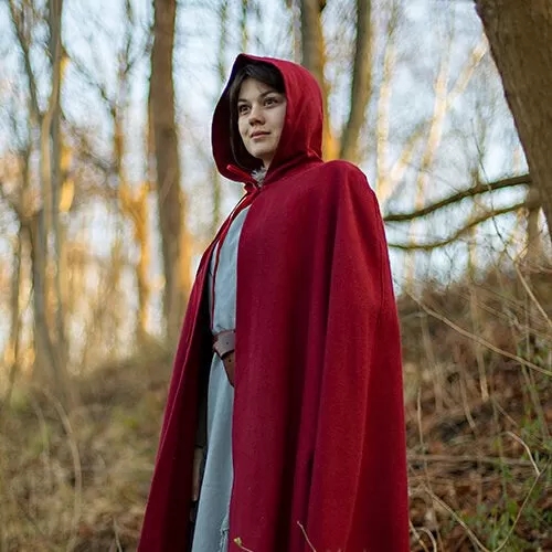 Lighter Hooded Cloak - Wool