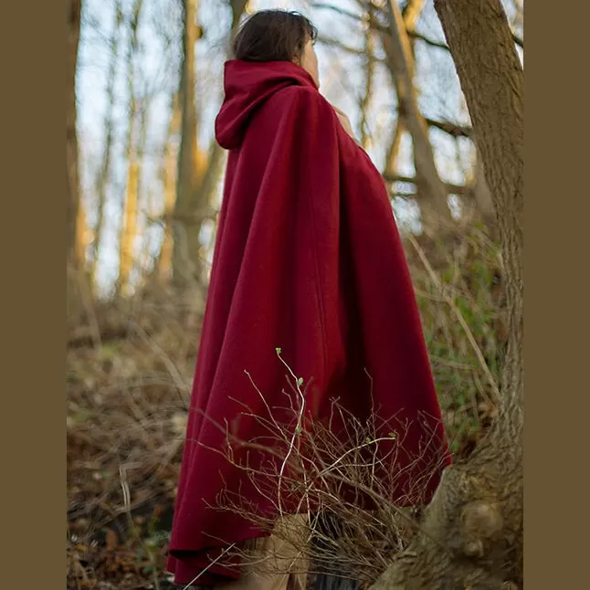 Lighter Hooded Cloak - Wool