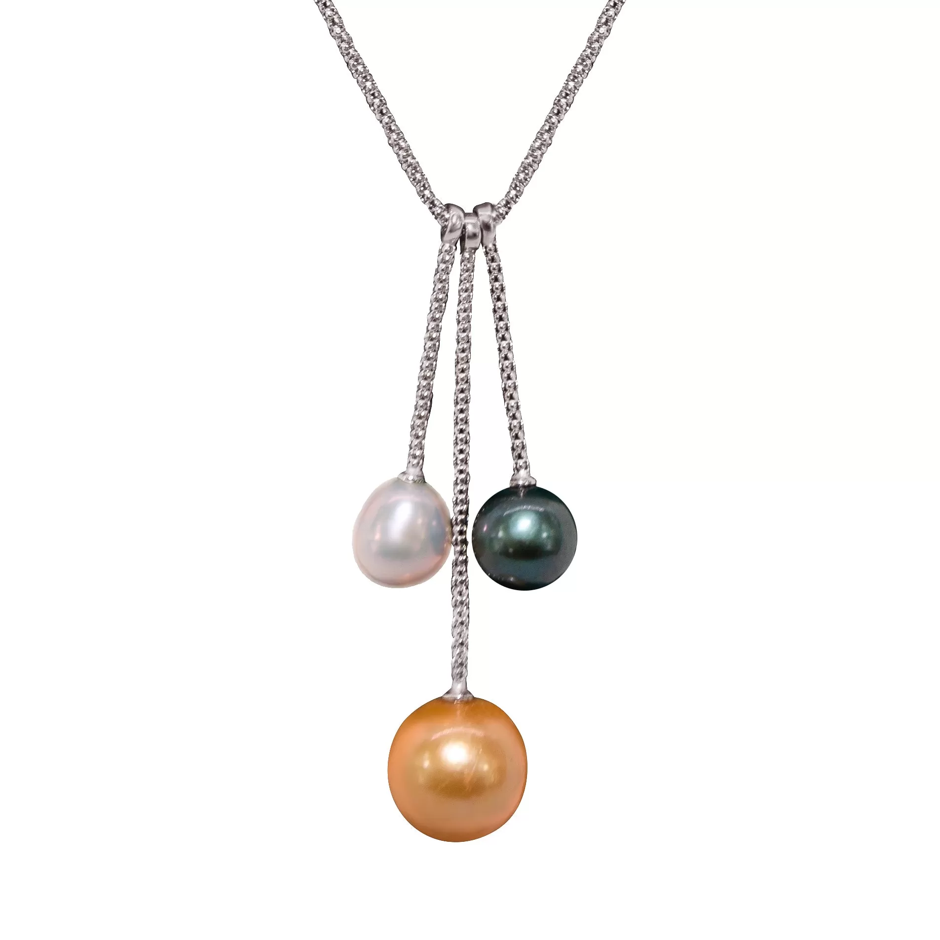 Luminous Silver Midas Pearl Necklace