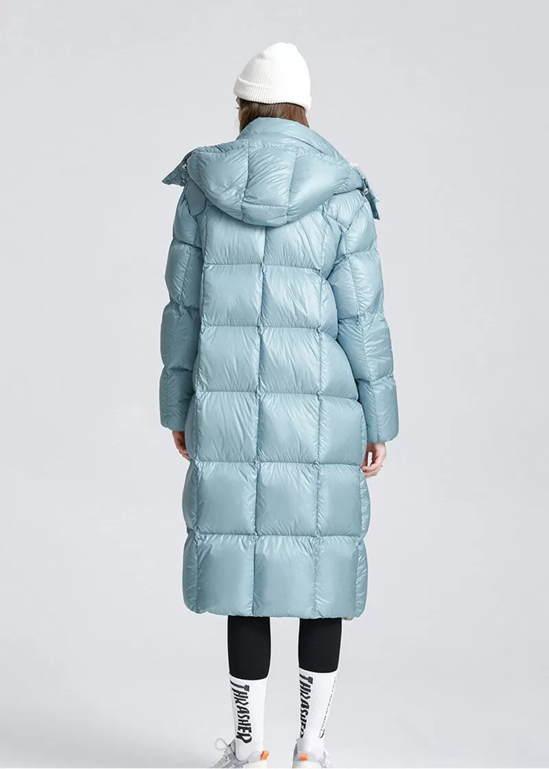 Lydia Hooded Down Puffer Longline Coat