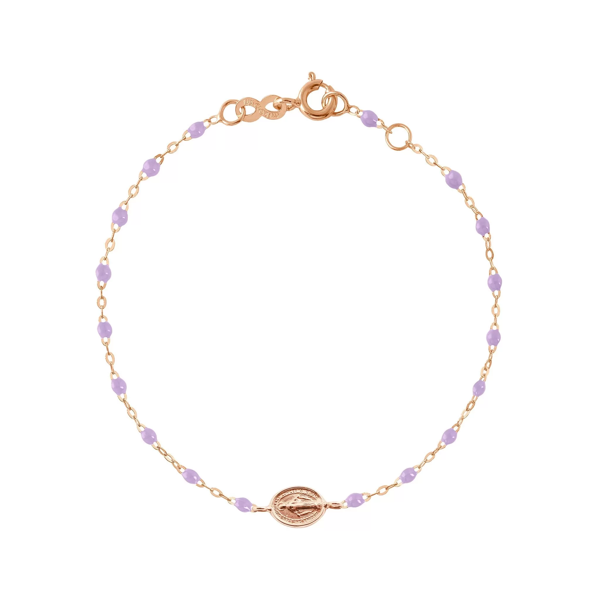 Madone Charm Classic Gigi Lilac bracelet, Rose Gold, 6.7"