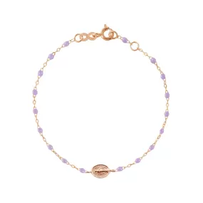 Madone Charm Classic Gigi Lilac bracelet, Rose Gold, 6.7"