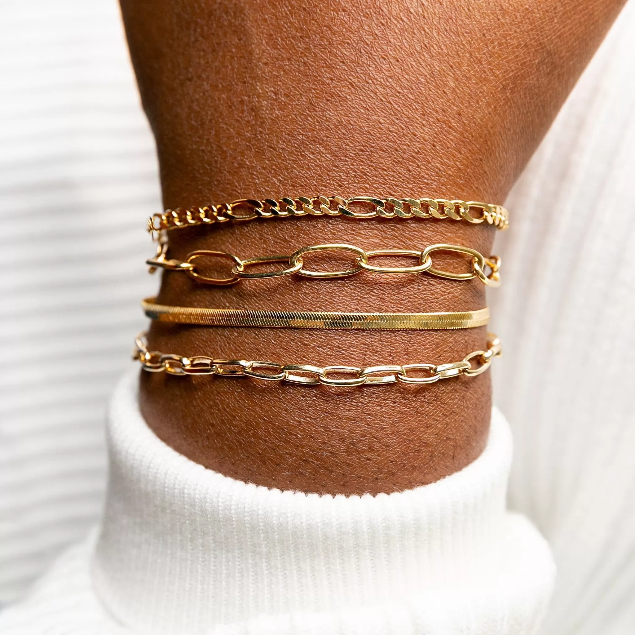 Majorca   Luxe Chain Bracelet Layering Set