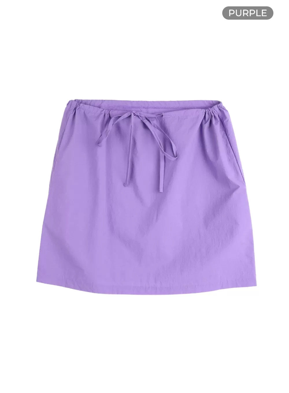 Mid Waist Drawstring Mini Skirt CM413