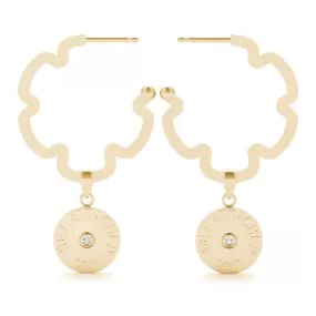 Miss Daisy Coin Drop Hoops