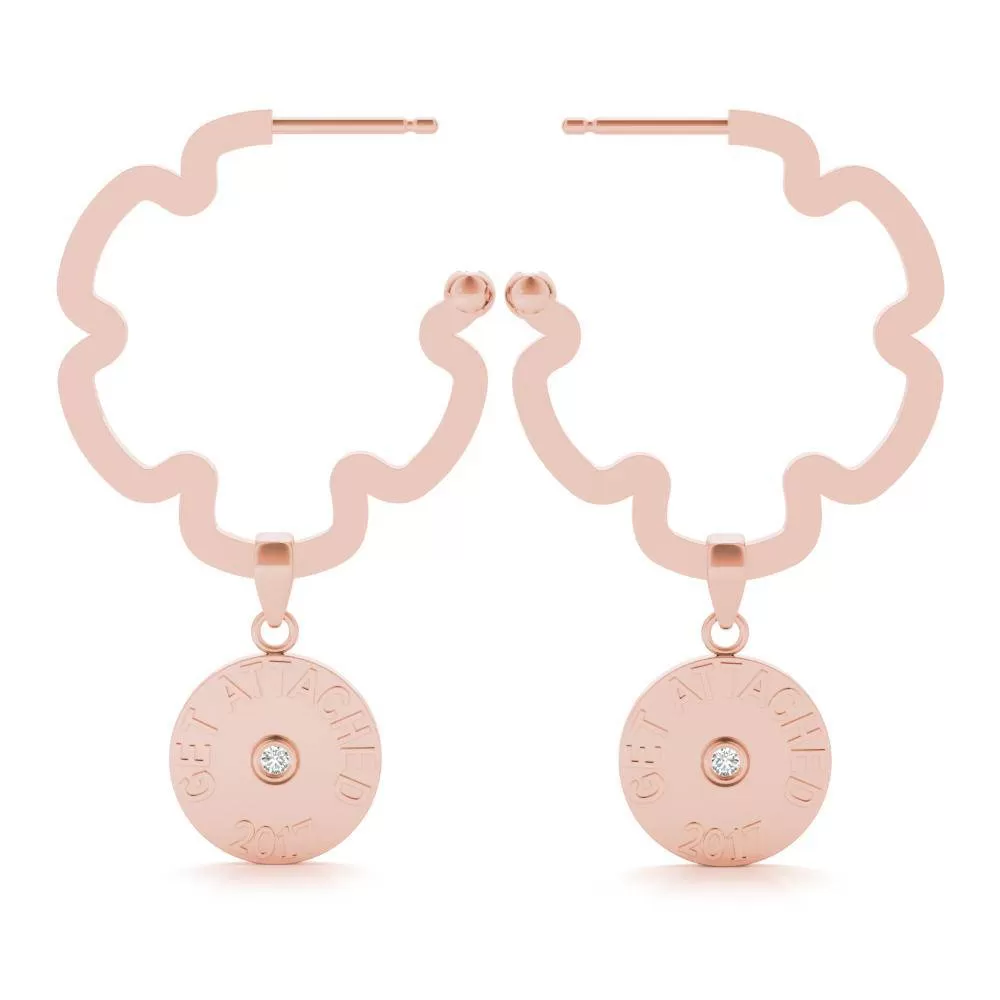 Miss Daisy Coin Drop Hoops