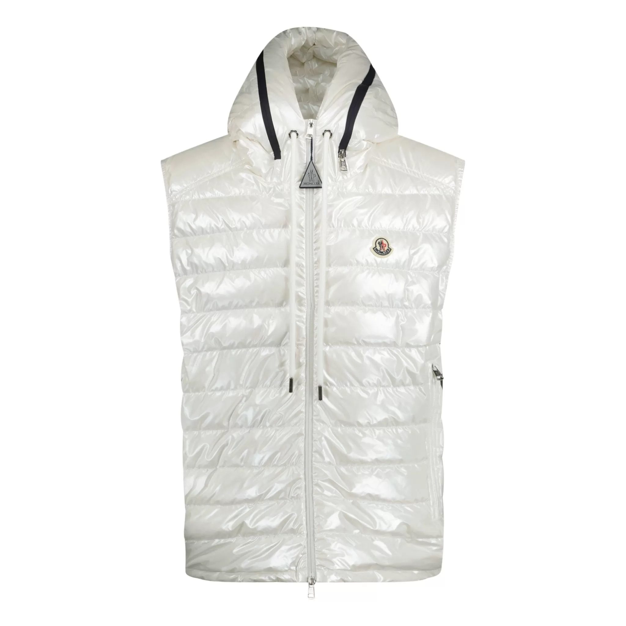 MONCLER AKAISHI QUILTED DOWN GILET WHITE