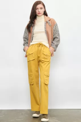 Mustard Pocket Utility Pants