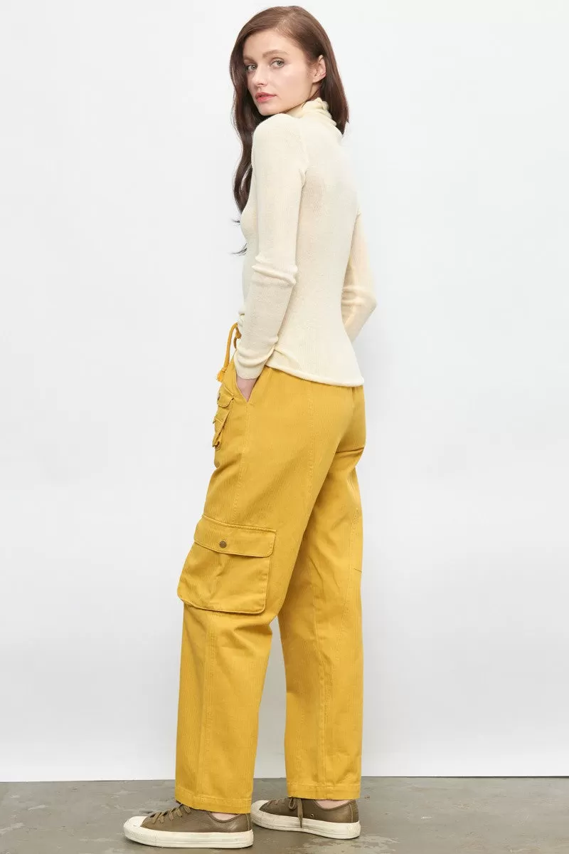 Mustard Pocket Utility Pants