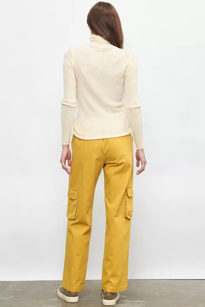 Mustard Pocket Utility Pants