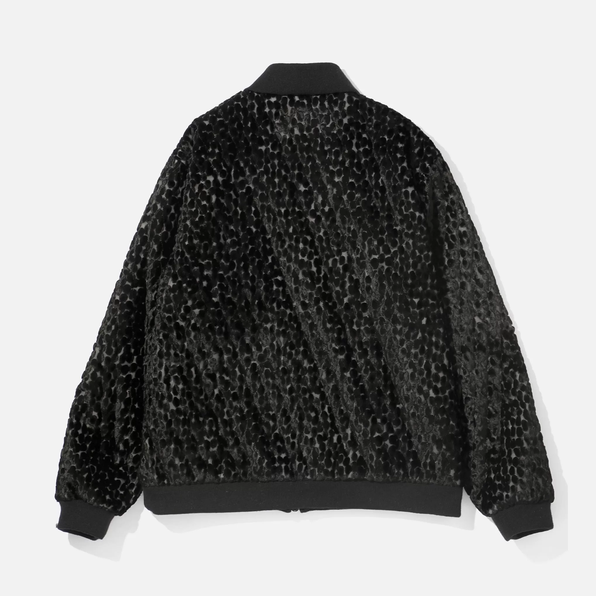 Needles B.B. Jacket - Burnout Velvet / Quilted - Black