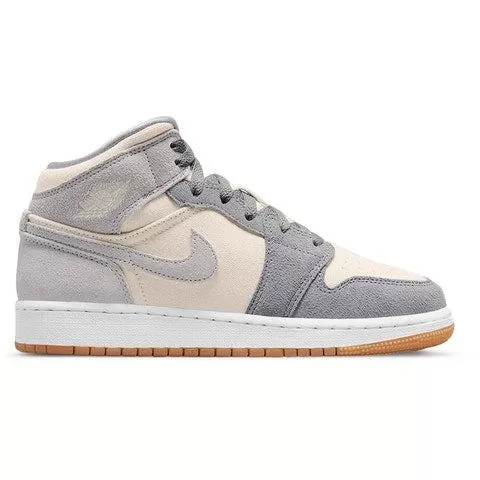 Nike Air Jordan 1 Mid GS 'Coconut Milk Particle Grey'