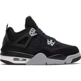 Nike Air Jordan 4 Retro GS 'Black Canvas'