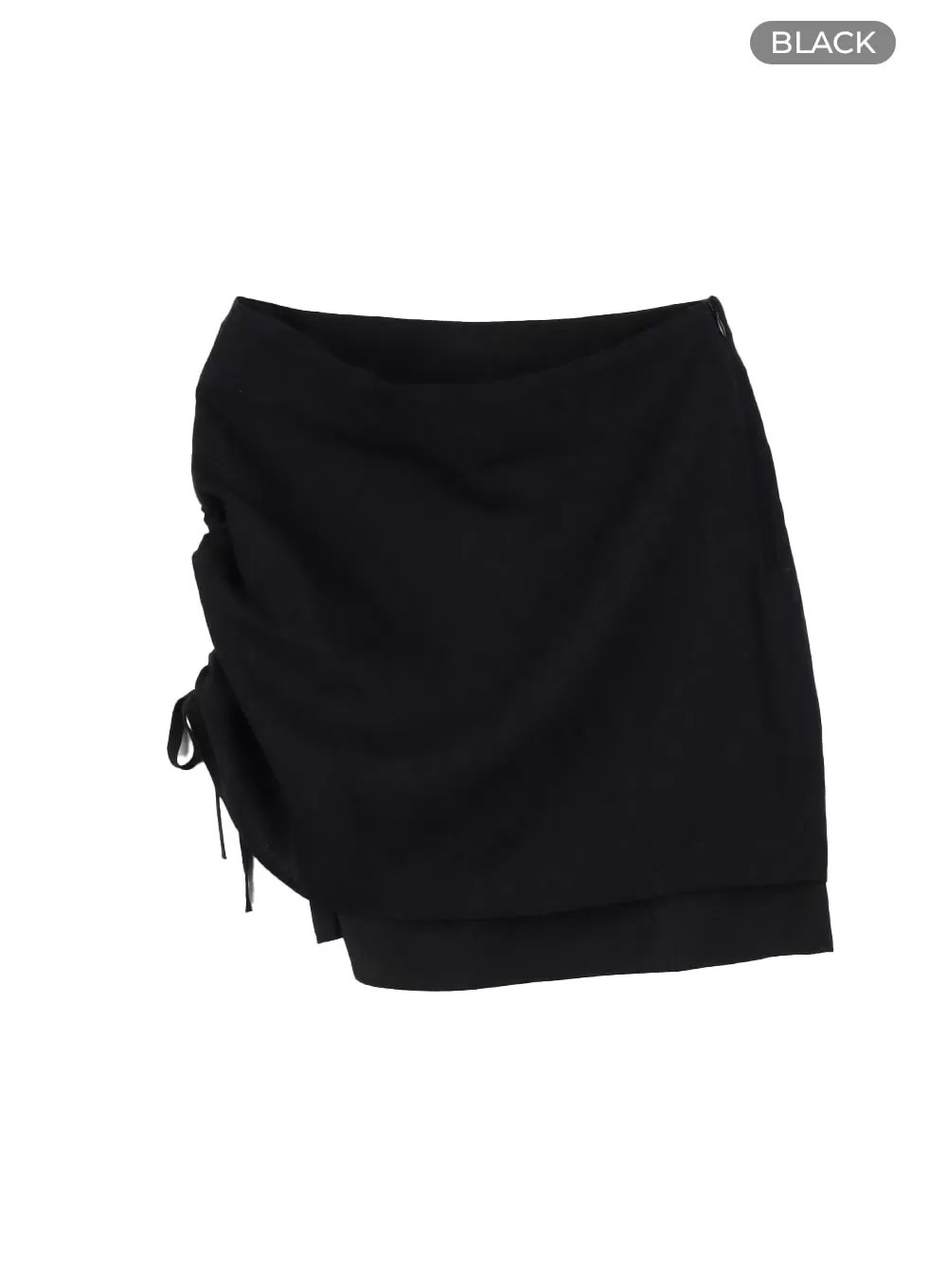 One Side Drawstring Midi Skirt CM415