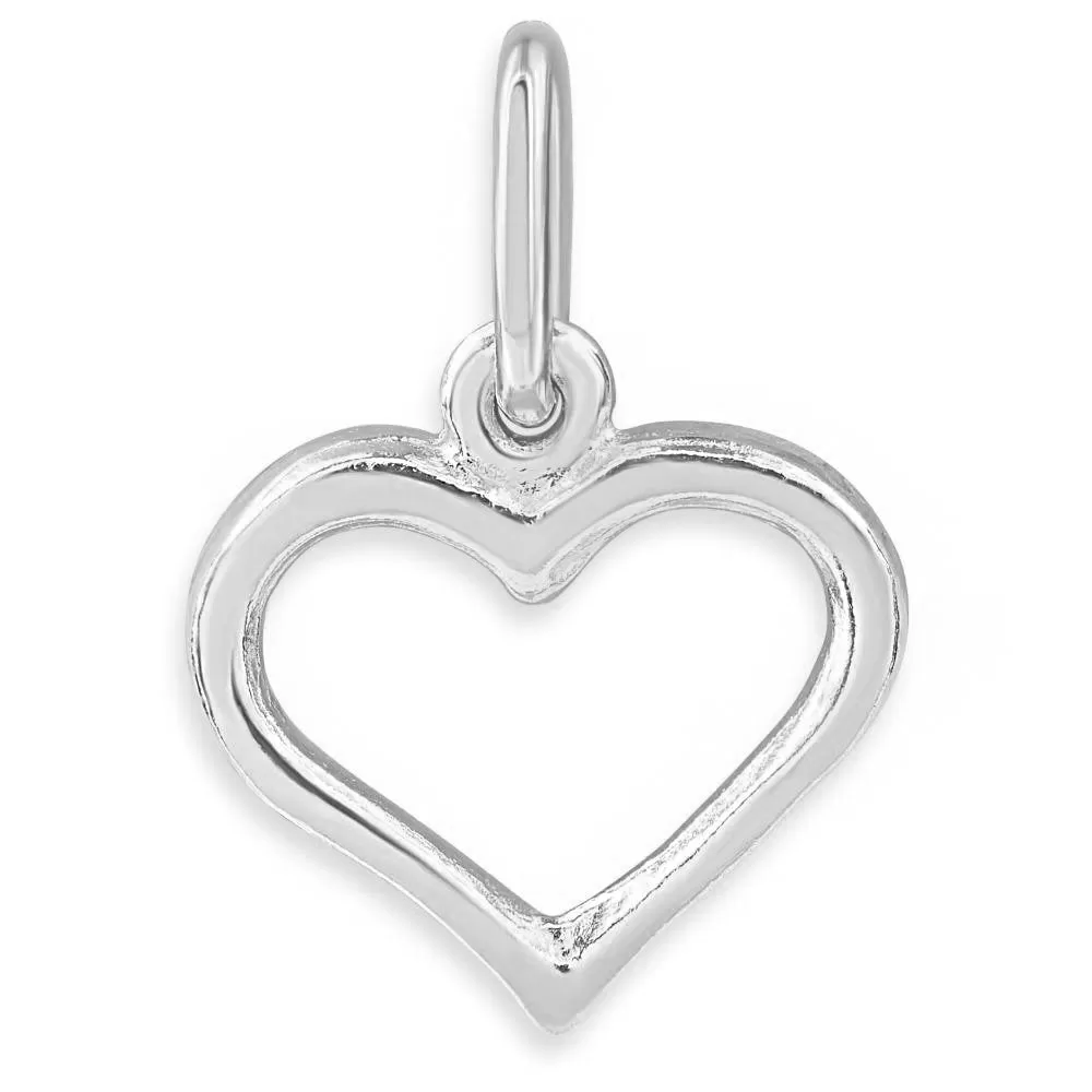 Open Heart Mini Charm