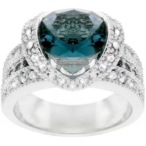 Ovaline Blue Ring