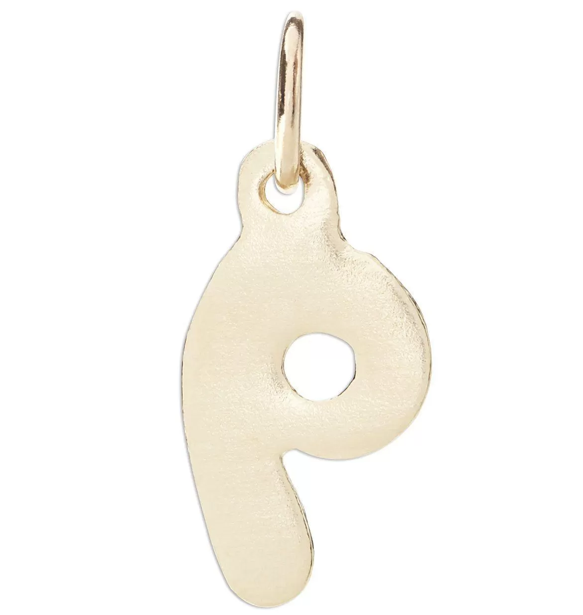 P Bubble Letter Charm