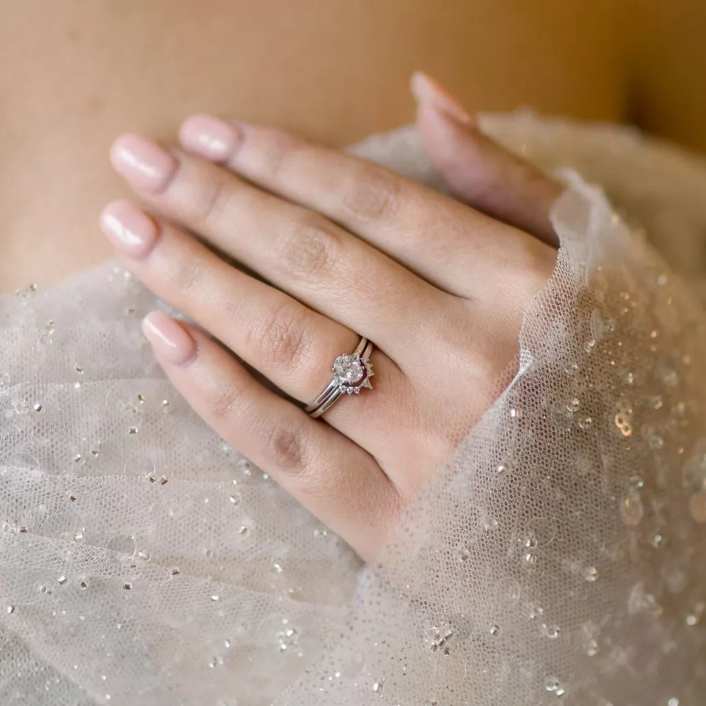 Paloma Lab Grown Diamond & White Sapphire Ring