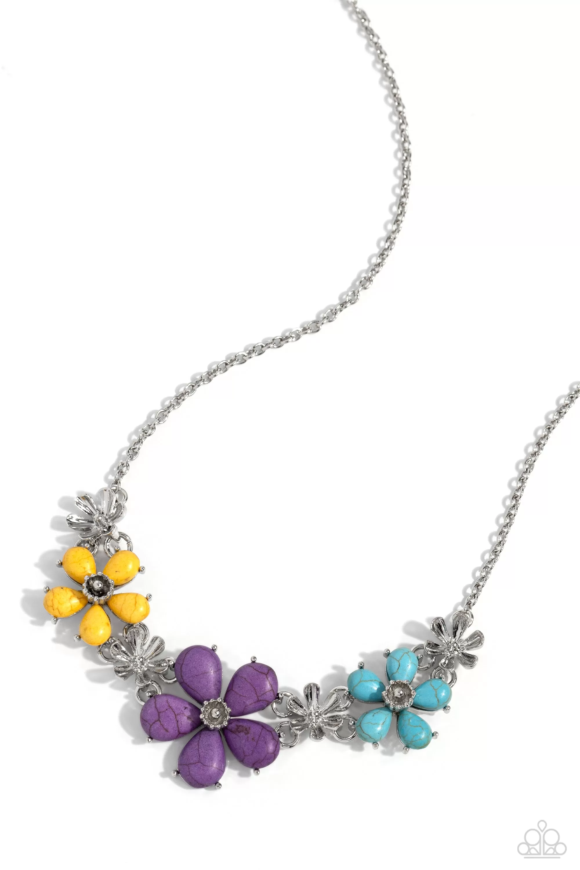 Paparazzi Growing Garland Purple Necklace & Earring Set