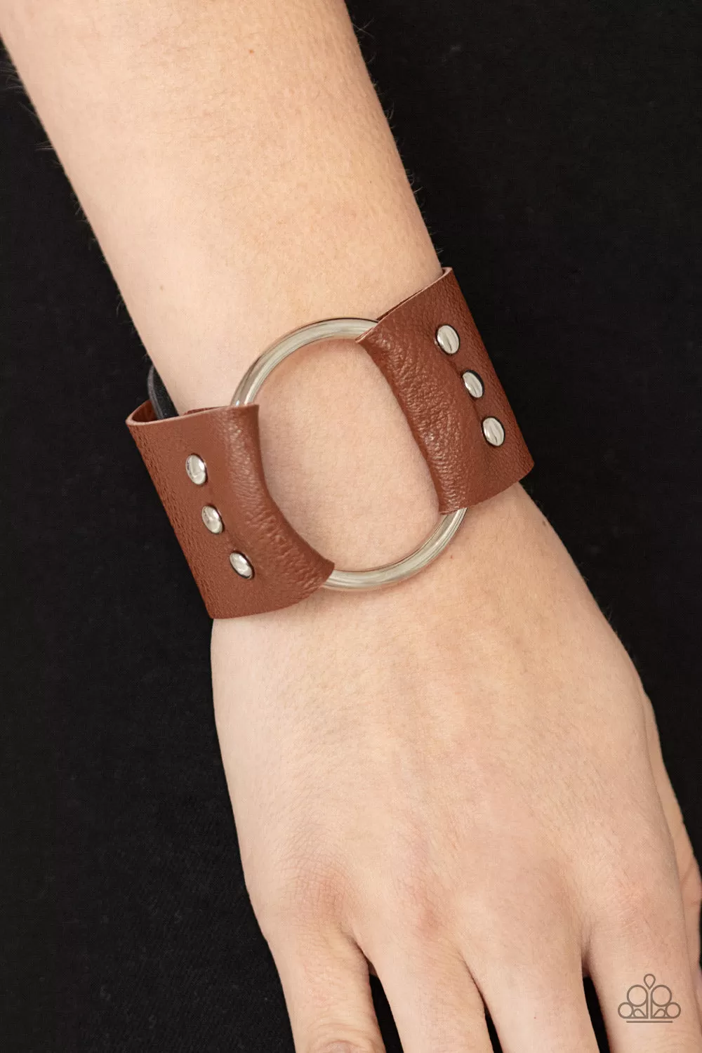 Paparazzi Moto Mayhem - Brown Urban Bracelet