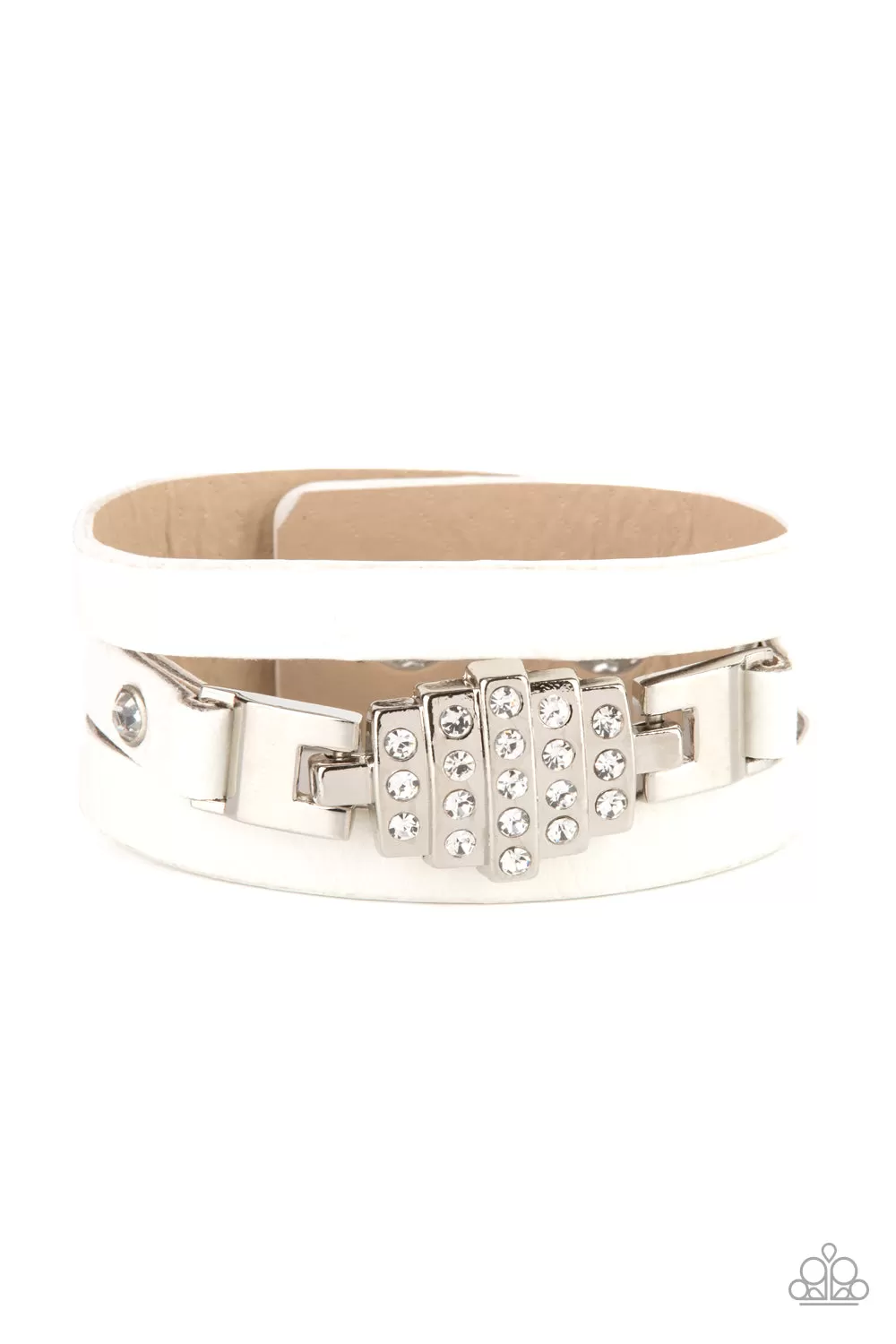 Paparazzi Ultra Urban - White Bracelet