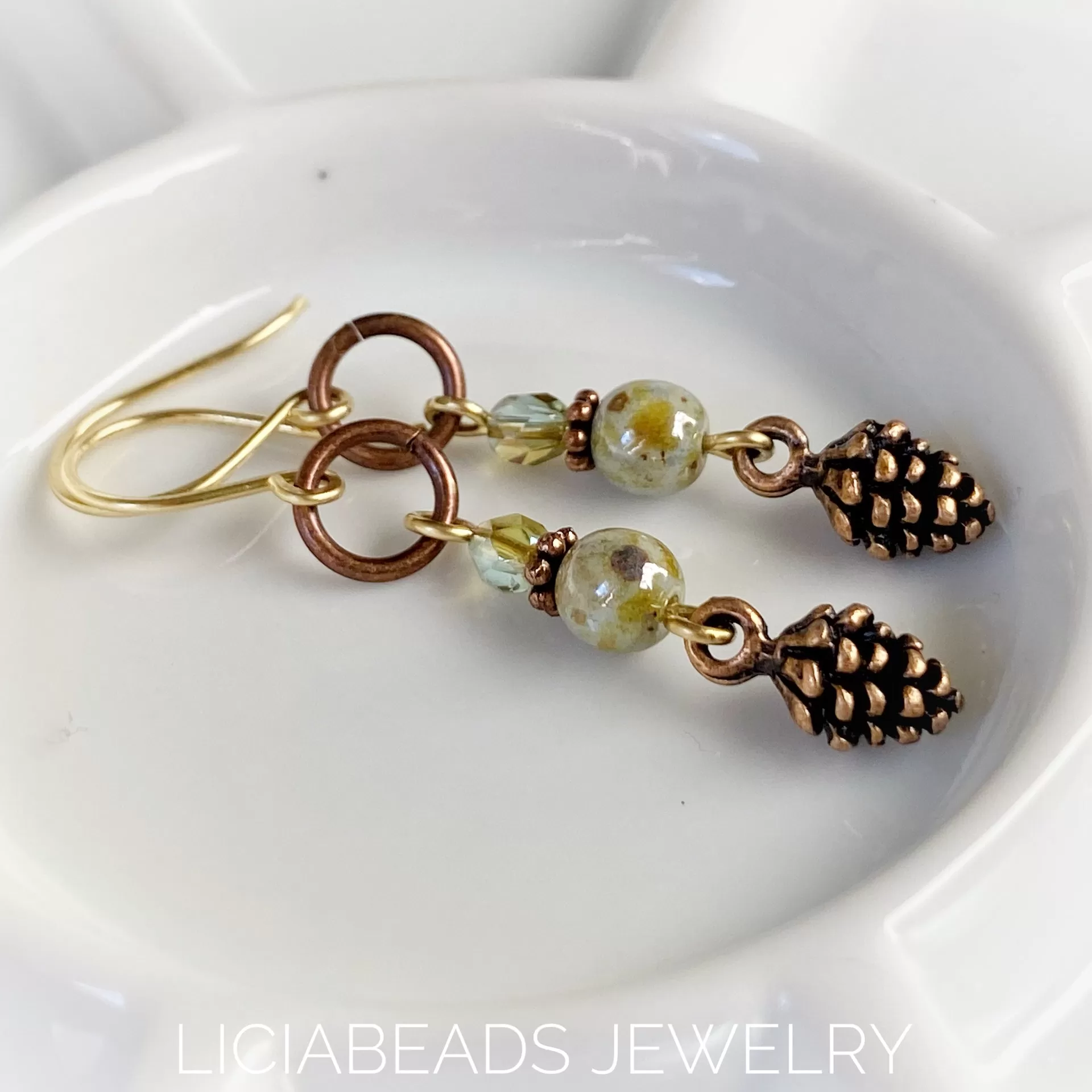 Pinecone earrings