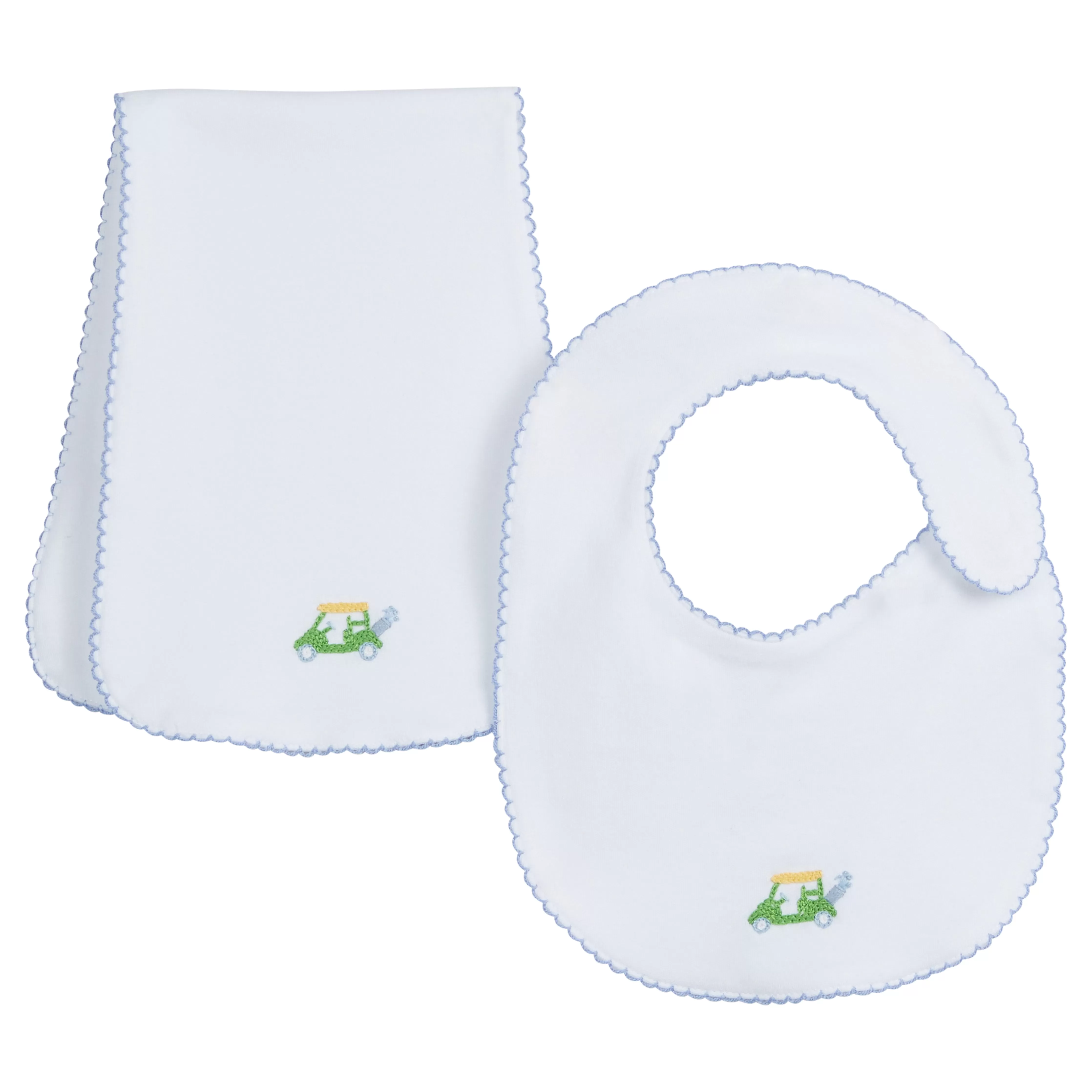 Pinpoint Bib n' Burp Set - Golf Cart