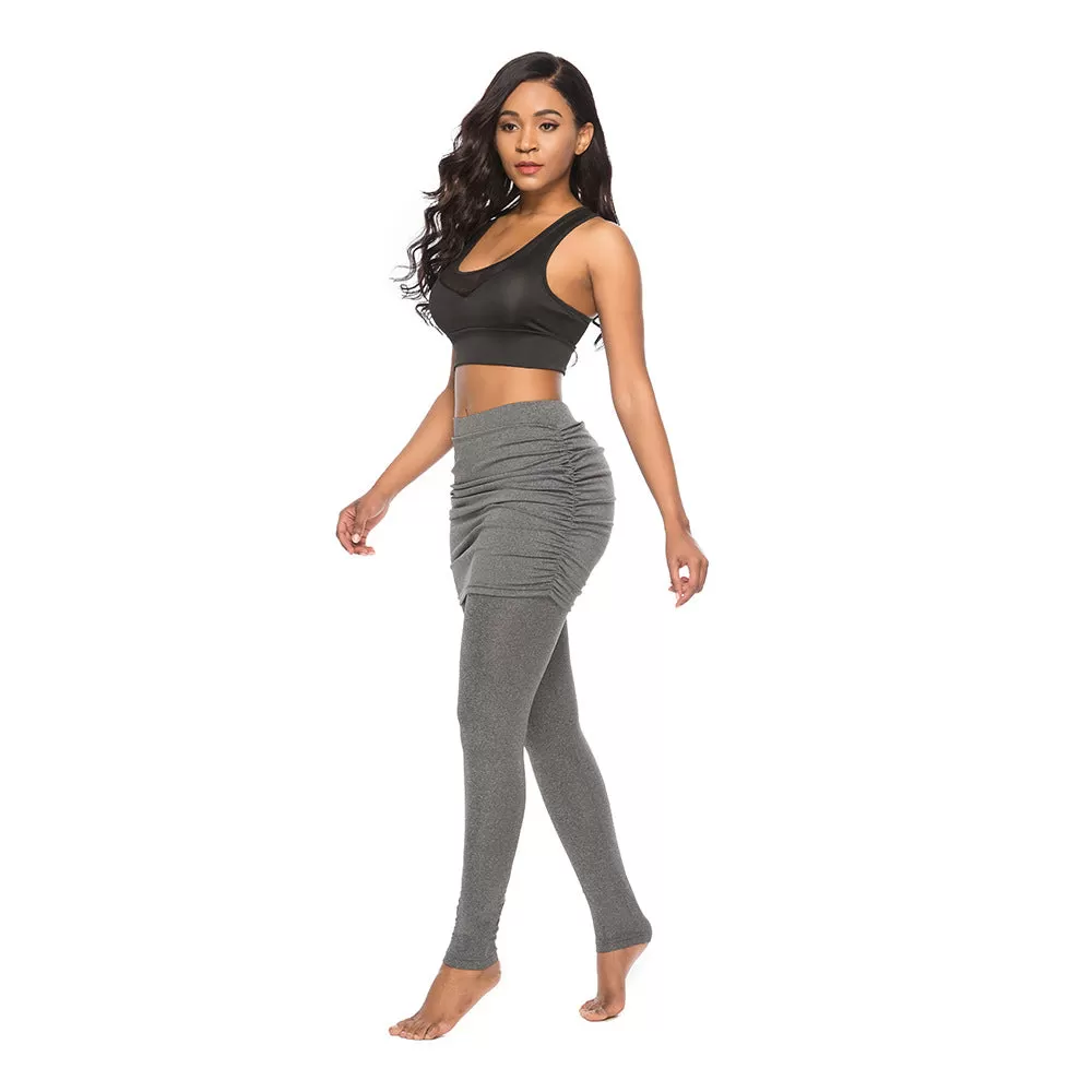 Pleated Skirt Two Piece  Legging Set