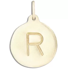 R Alphabet Charm