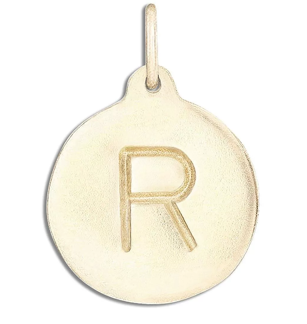 R Alphabet Charm