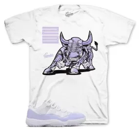 Retro 11 Pure Violet Shirt - Bull -White