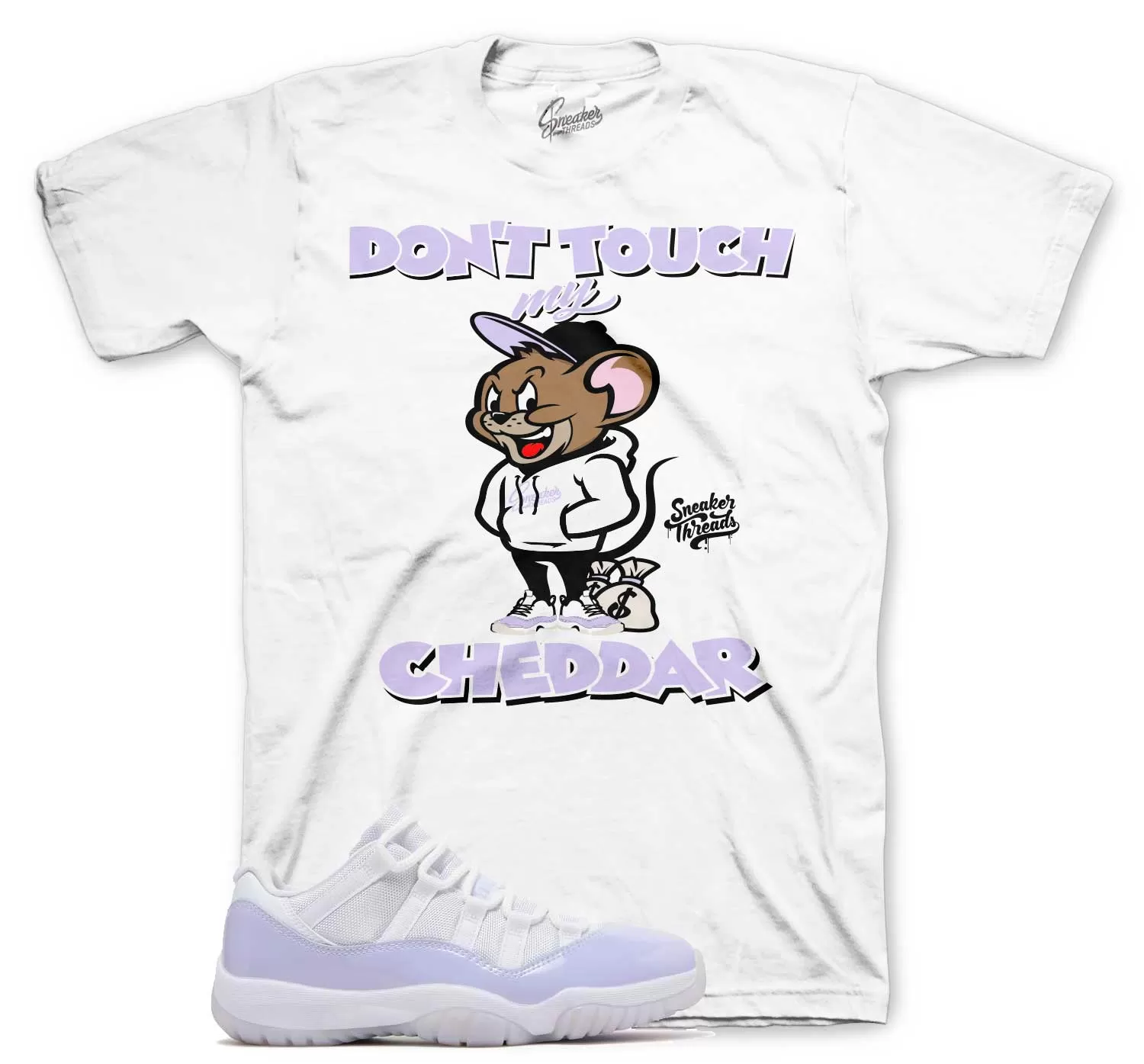 Retro 11 Pure Violet Shirt - Cheddar - White