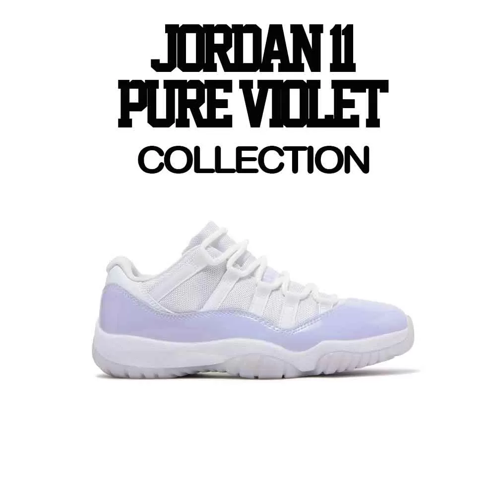 Retro 11 Pure Violet Shirt - Cheddar - White