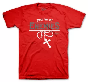 Retro 13 Red Flint Shirt - Enemies - Gym Red