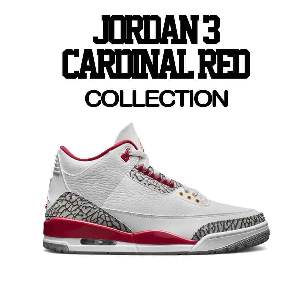 Retro 3 Cardinal Red Shirt - Champ hustle