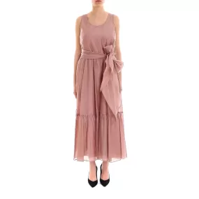 'S Max Mara Manche Belted Ruffle Dress