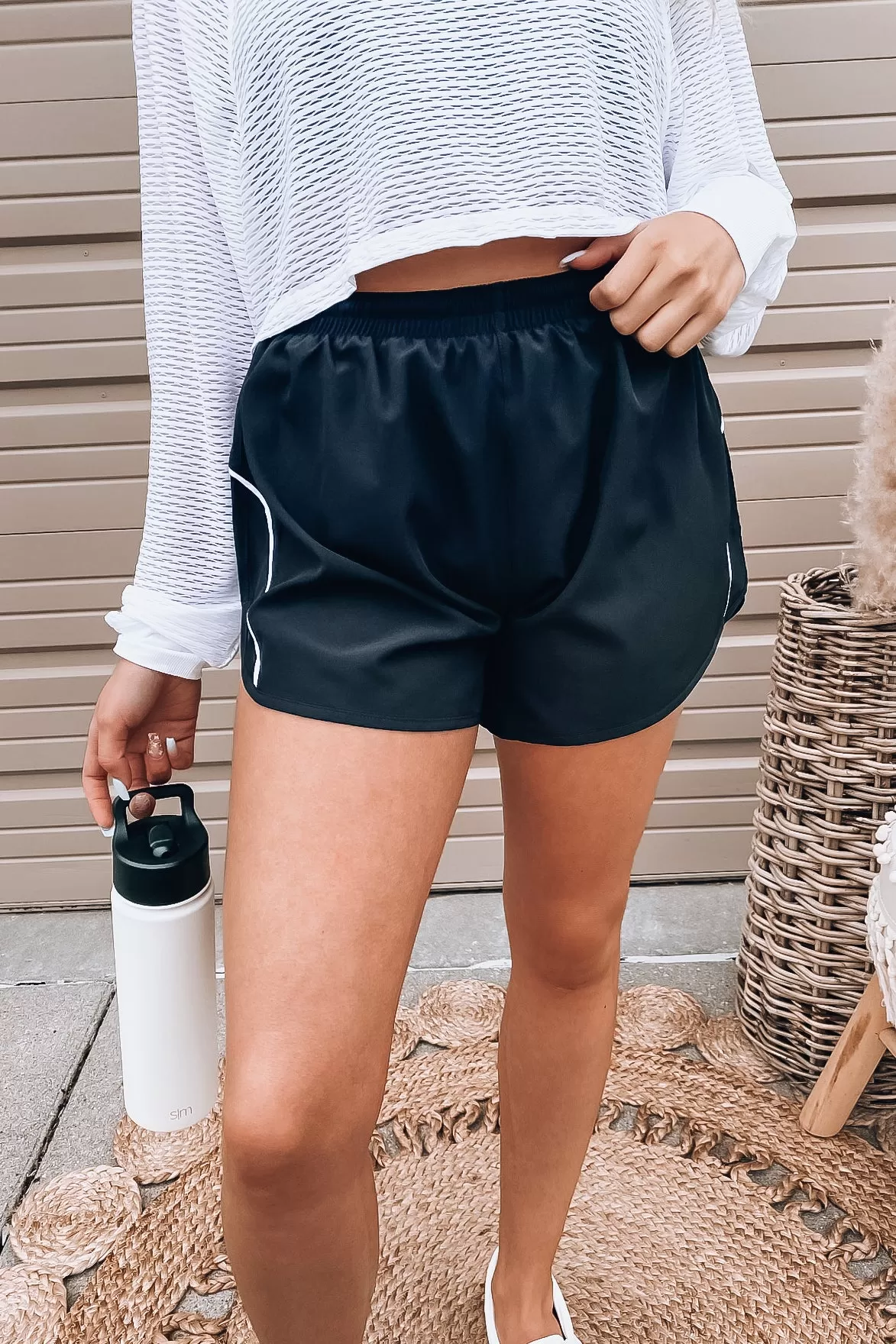 Side Striped Active Shorts