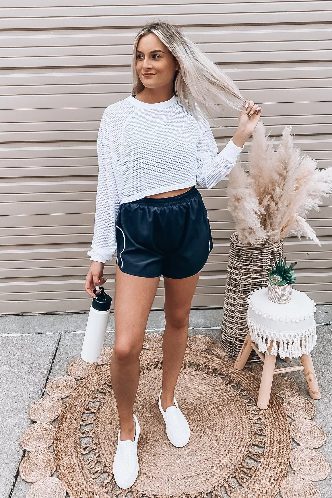 Side Striped Active Shorts