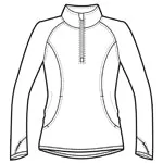 Sport-Tek LST850 Women's 1/2 zip pullover