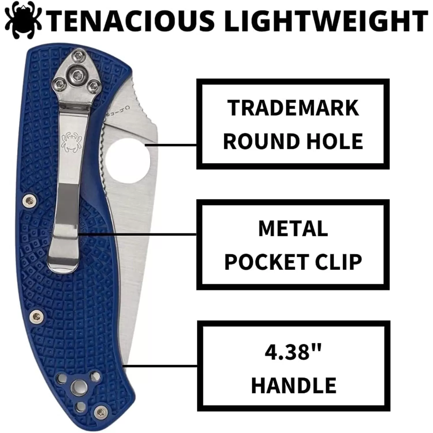 Spyderco Tenacious Lightweight FRN S35VN Blade C122PSBL