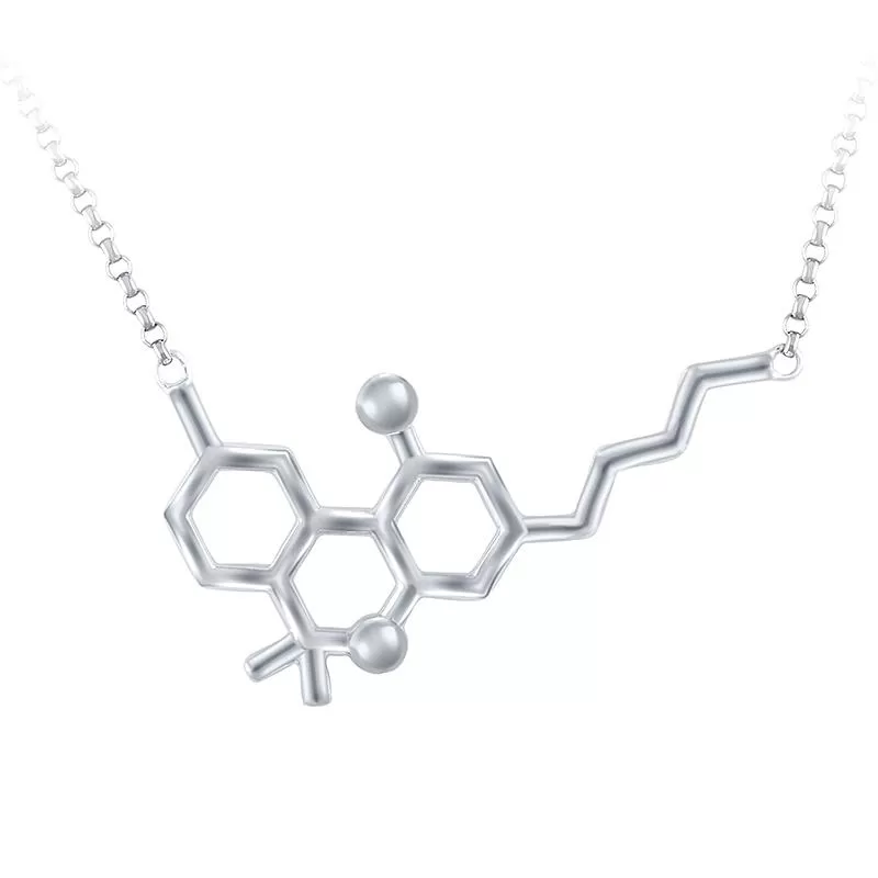 Sterling Silver Molecule Necklace